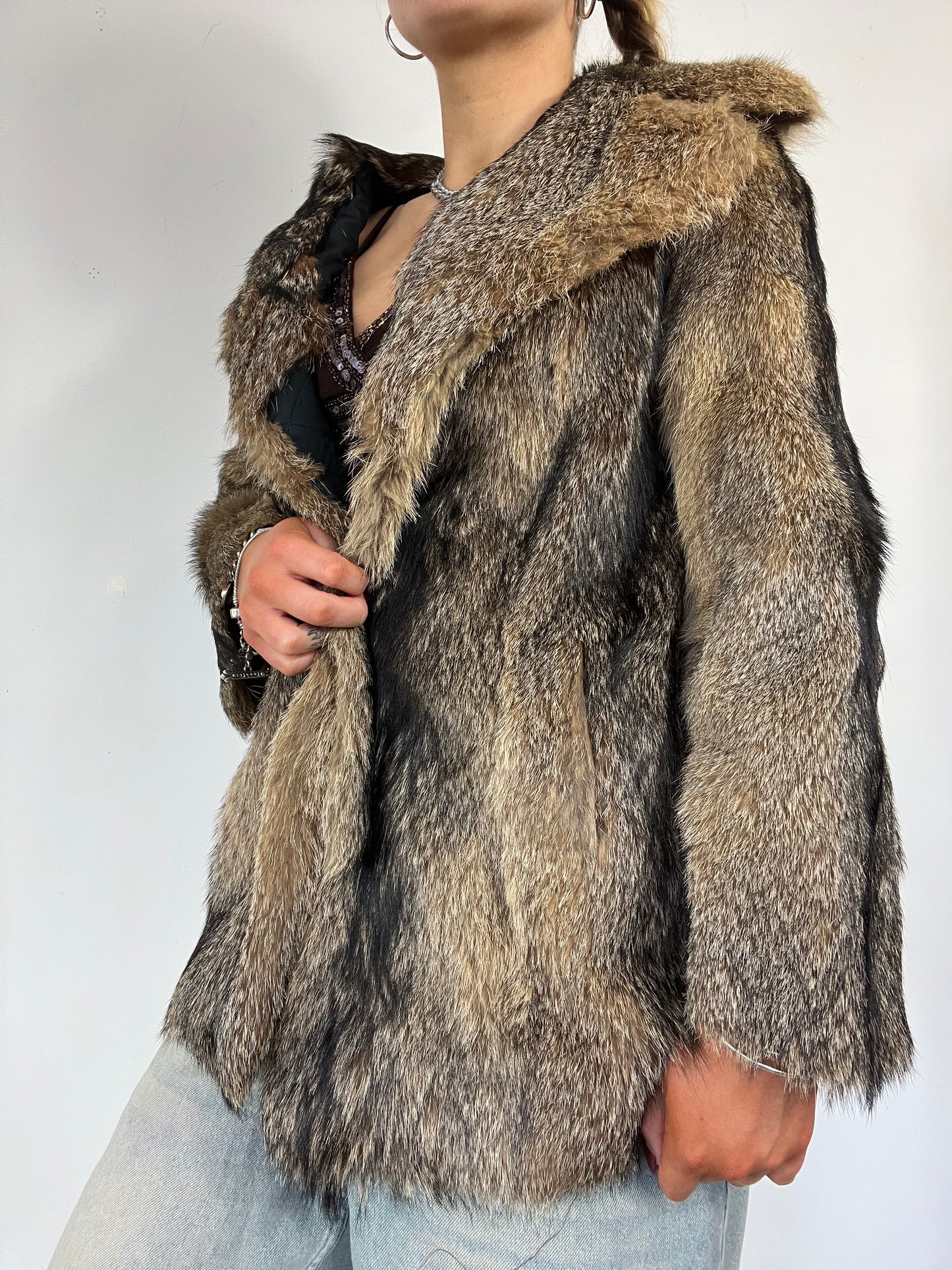 Real fur coat - Size M