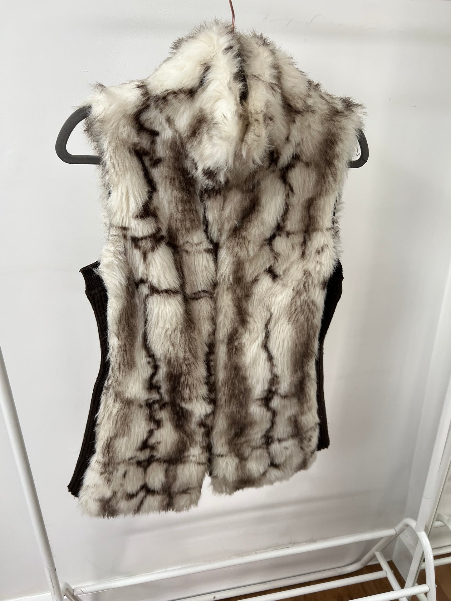 90s faux fur gilet jacket - Size S/M