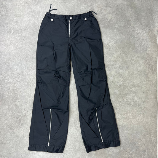 Black cargo trousers