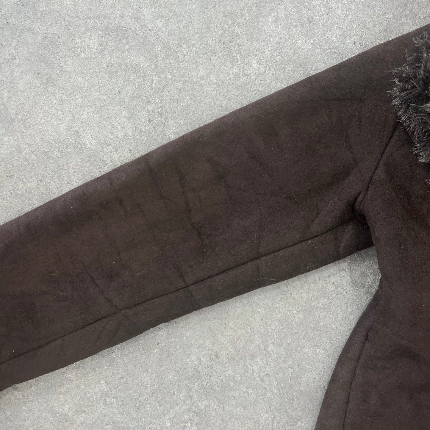 90s Afghan fur suede jacket - Size M