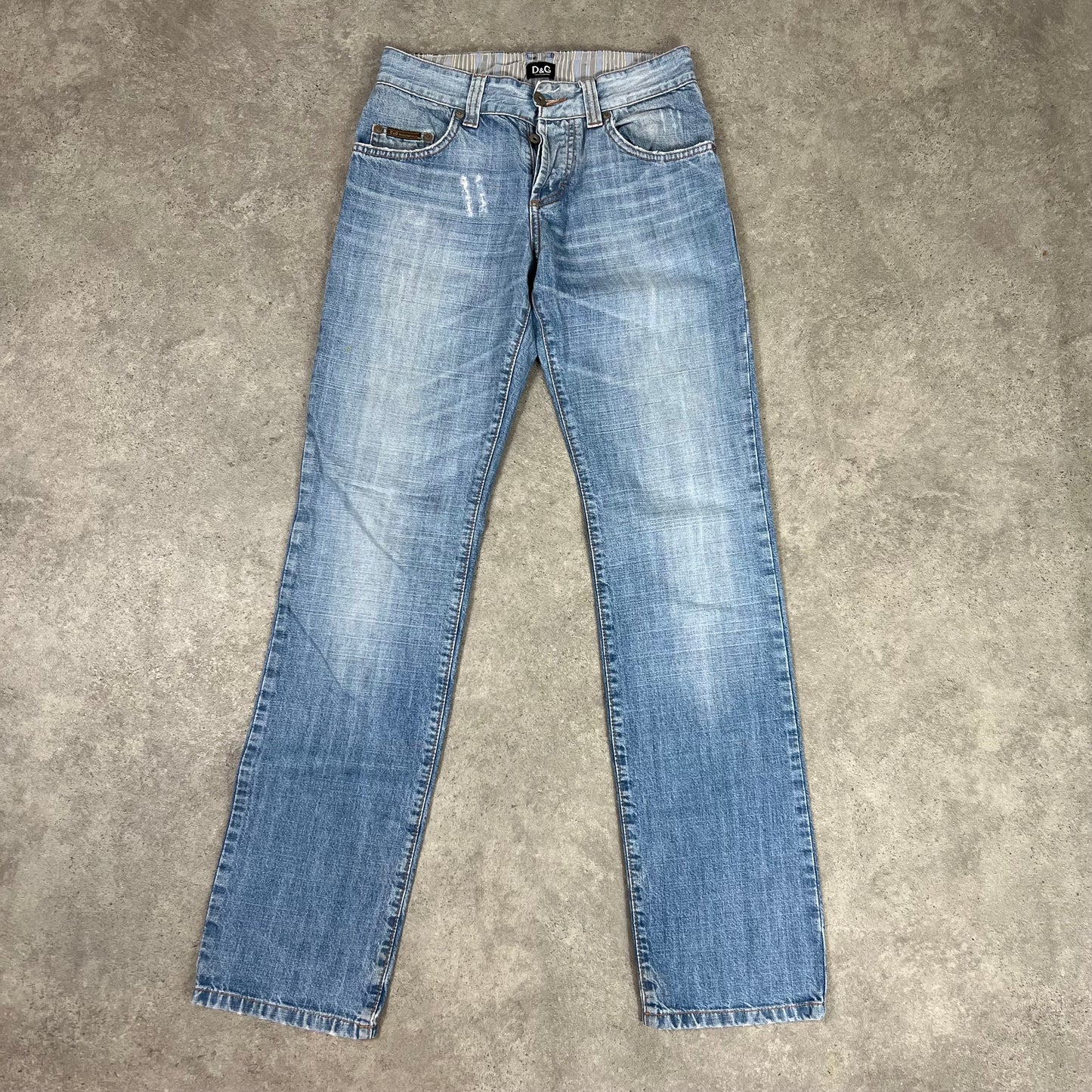 D&G Spellout Denim Jeans w28