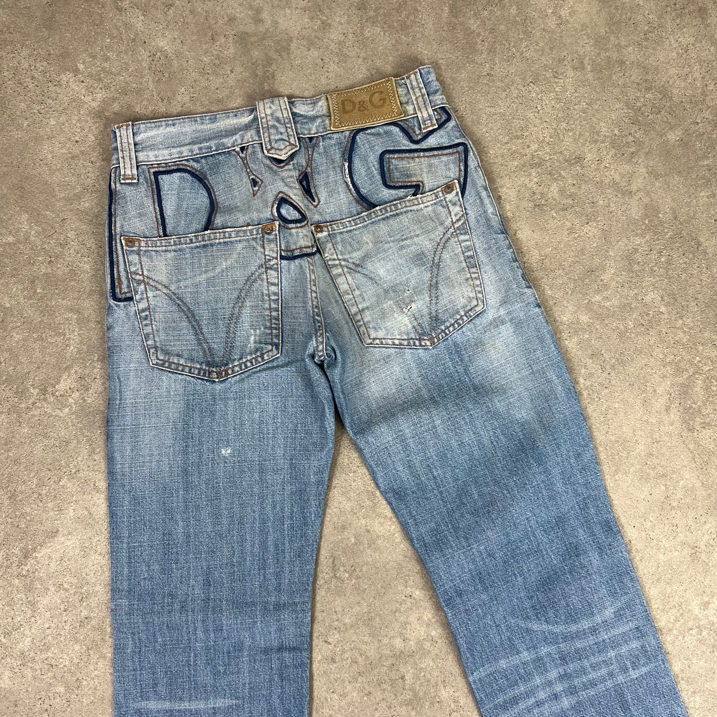 D&G Spellout Denim Jeans w28