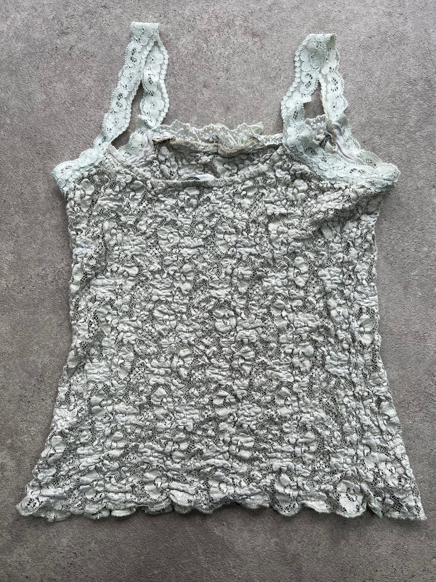 00s vintage Promod lace vest top - Size S