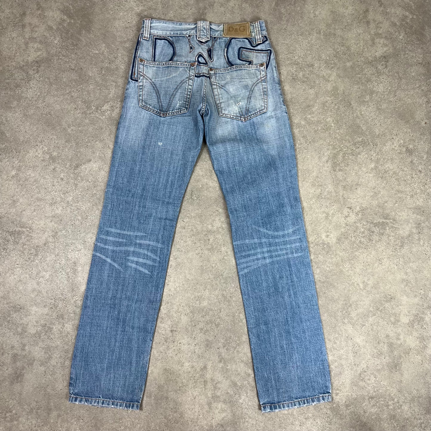 D&G Spellout Denim Jeans w28