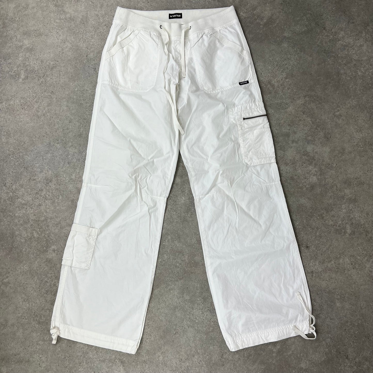 90s White Cargo Trousers