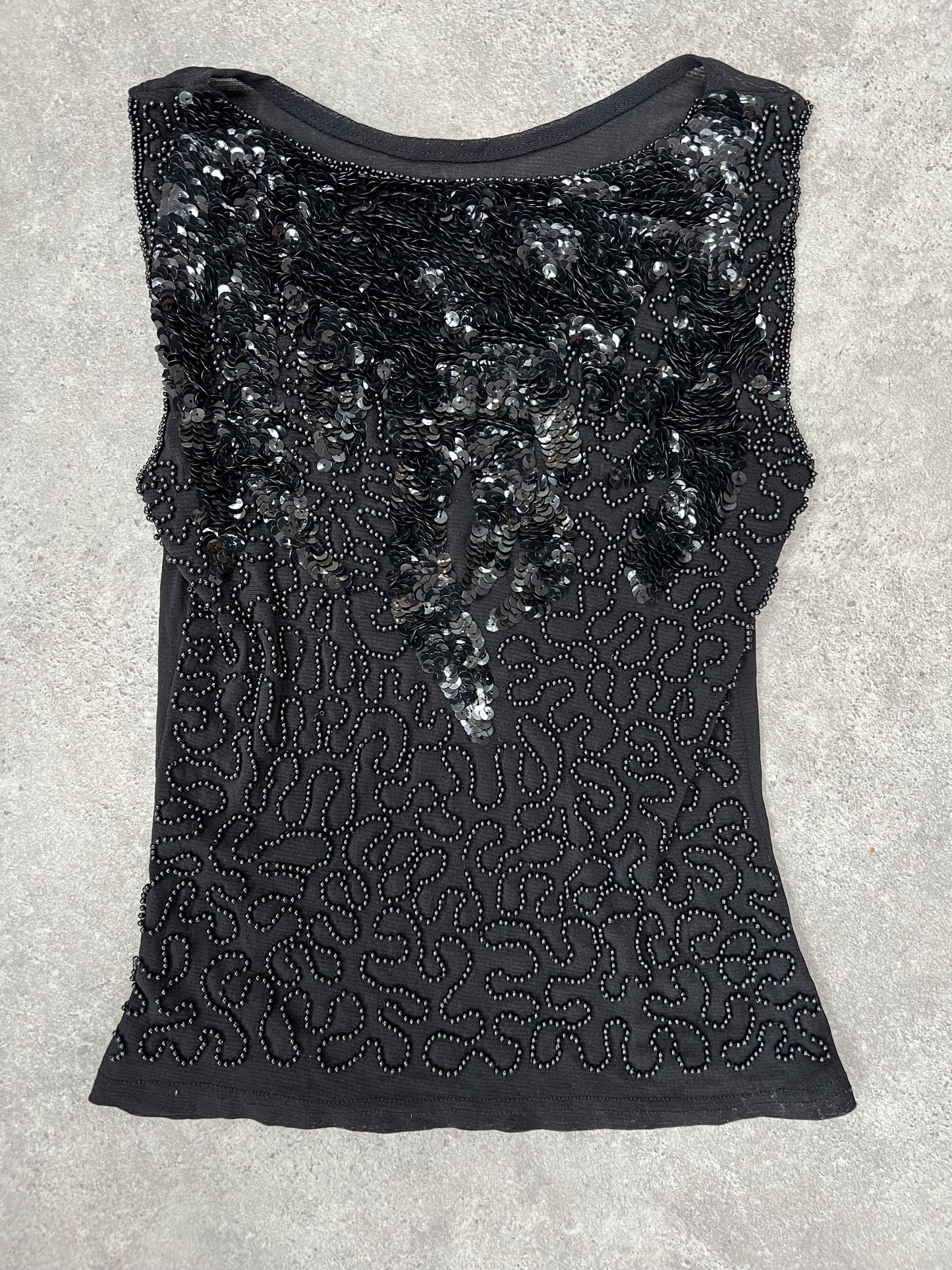 90s sequin cami vest top - Size S