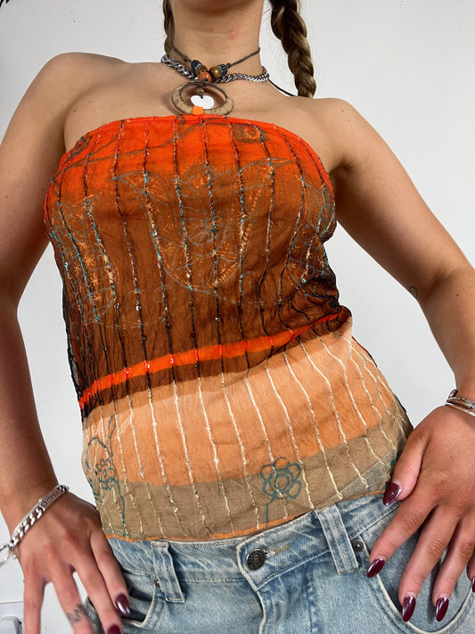 O-Ring Halter Neck Top - Size S