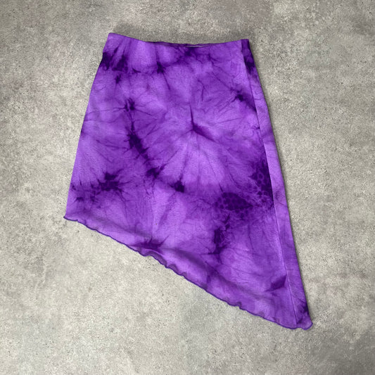 90s mesh asymmetrical skirt