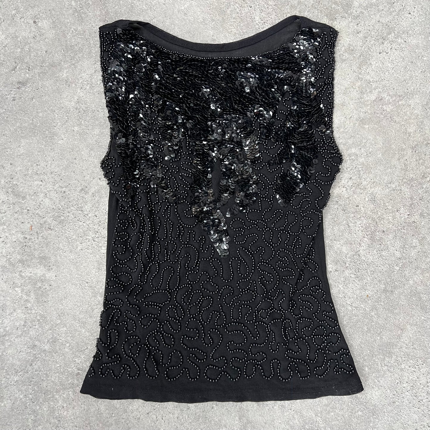 90s sequin cami vest top - Size S