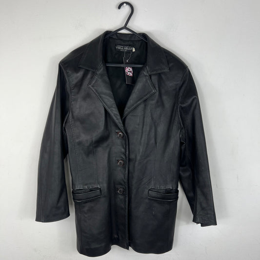 90s Leather Blazer