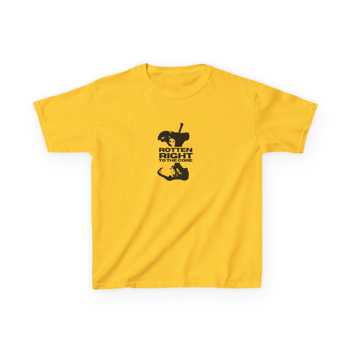 Rotten Right To The Core Apple Slogan Tee