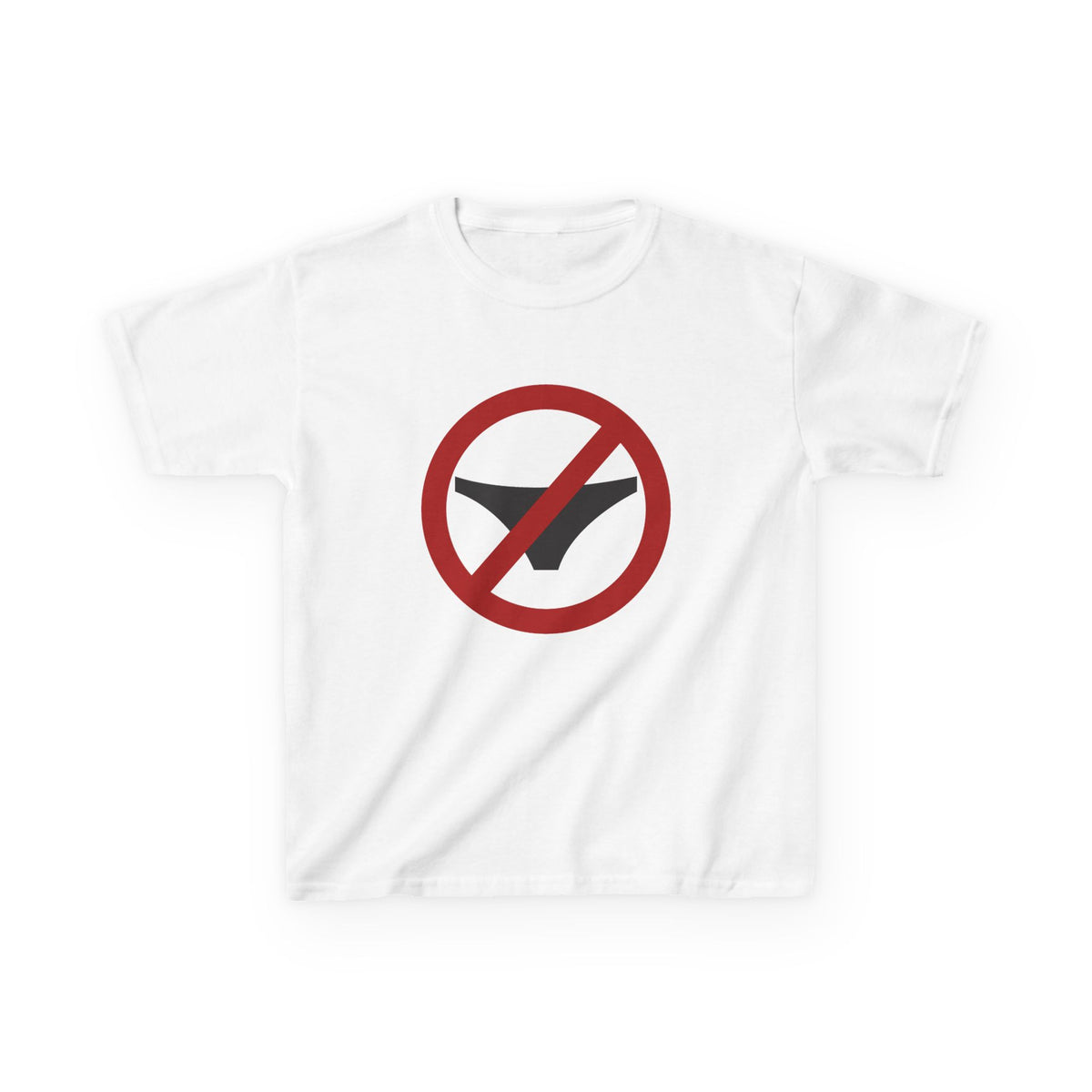 No Knickers Slogan Graphic T Shirt Baby Tee Top