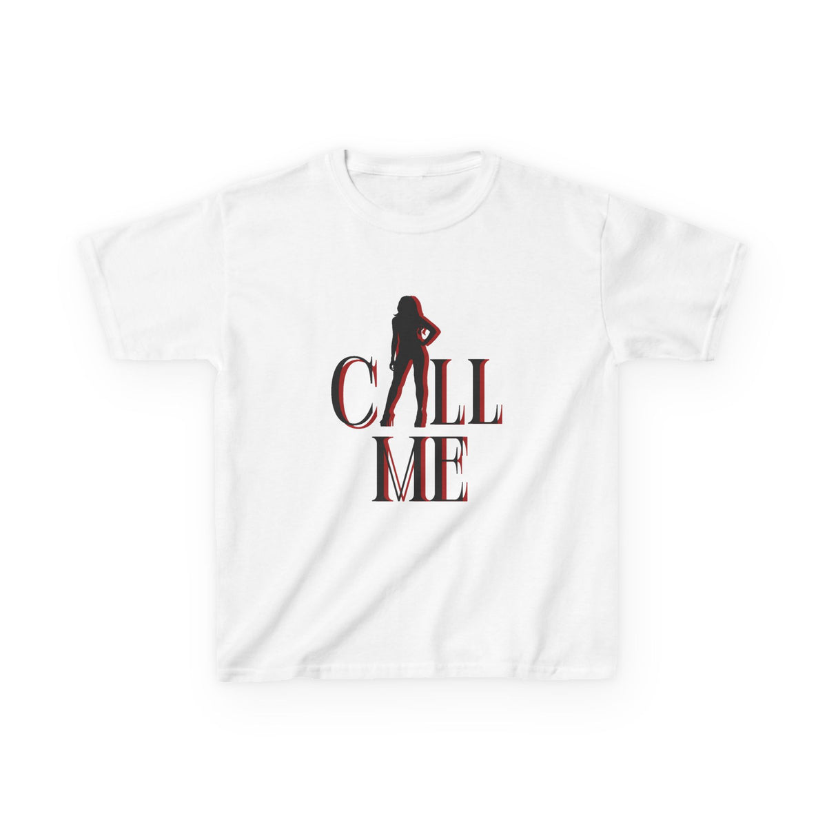 Call Me Slogan Baby Tee