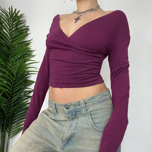 Purple Wrap Reversible Top