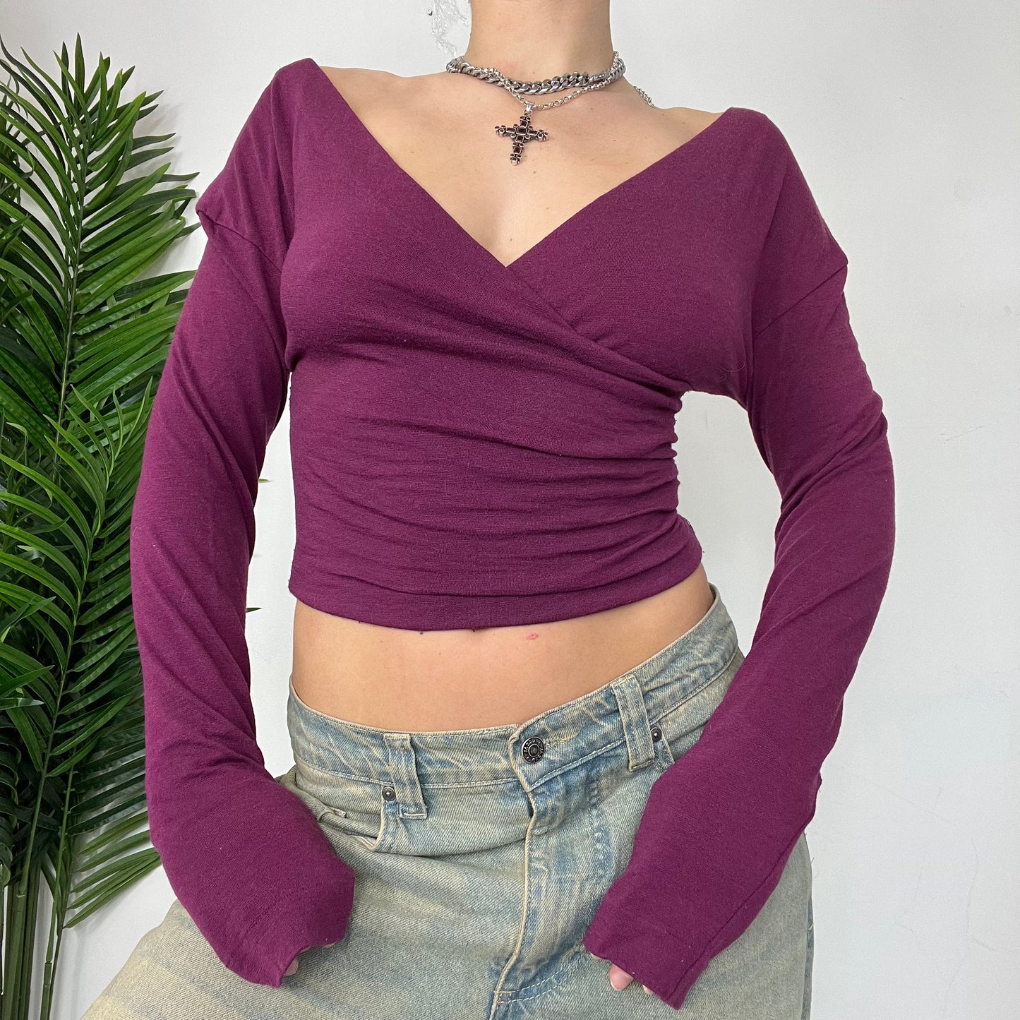 Purple Wrap Reversible Top