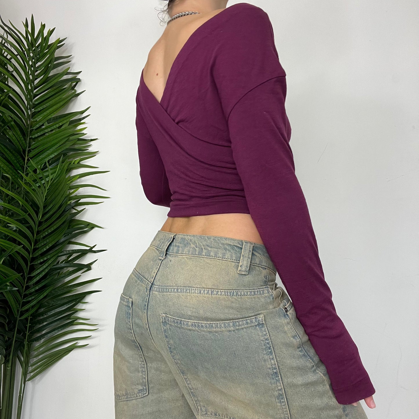 Purple Wrap Reversible Top