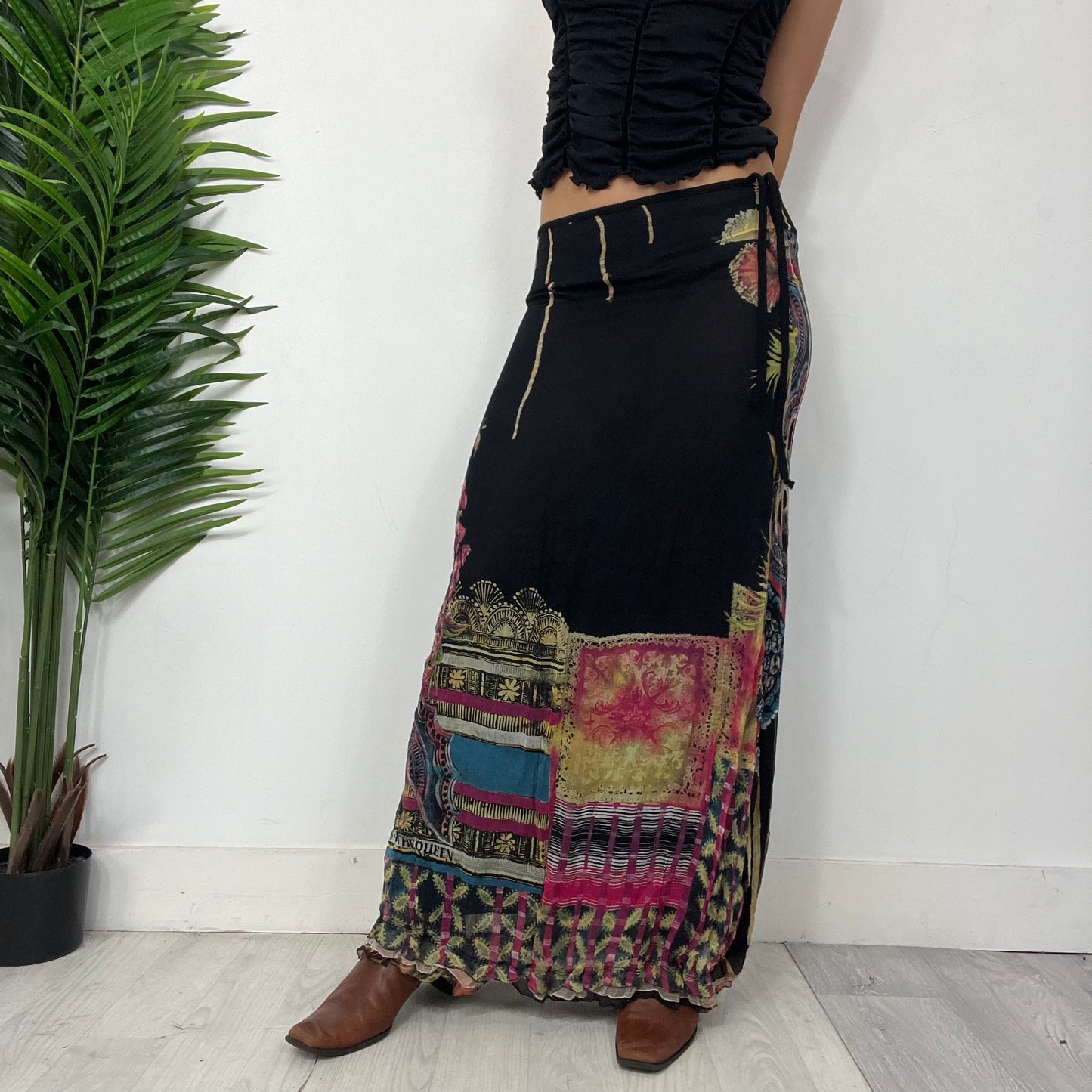 Save The Queen Mesh Maxi Skirt