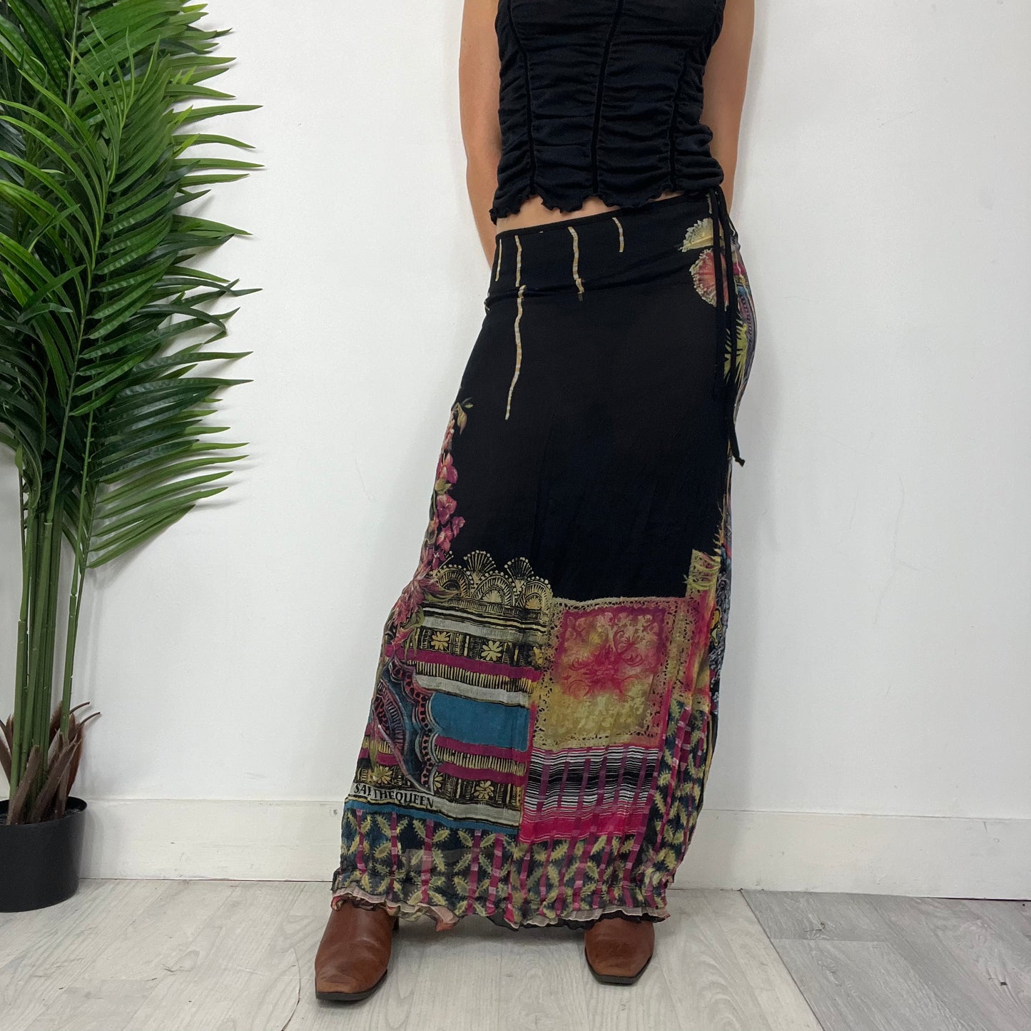 Save The Queen Mesh Maxi Skirt