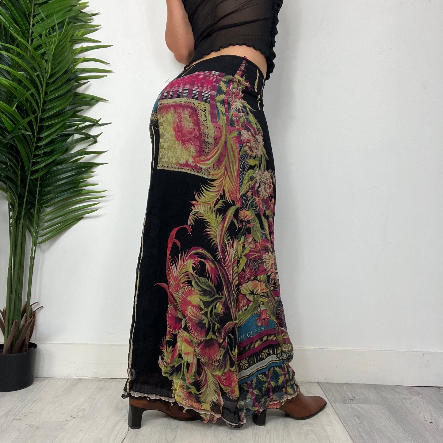 Save The Queen Mesh Maxi Skirt