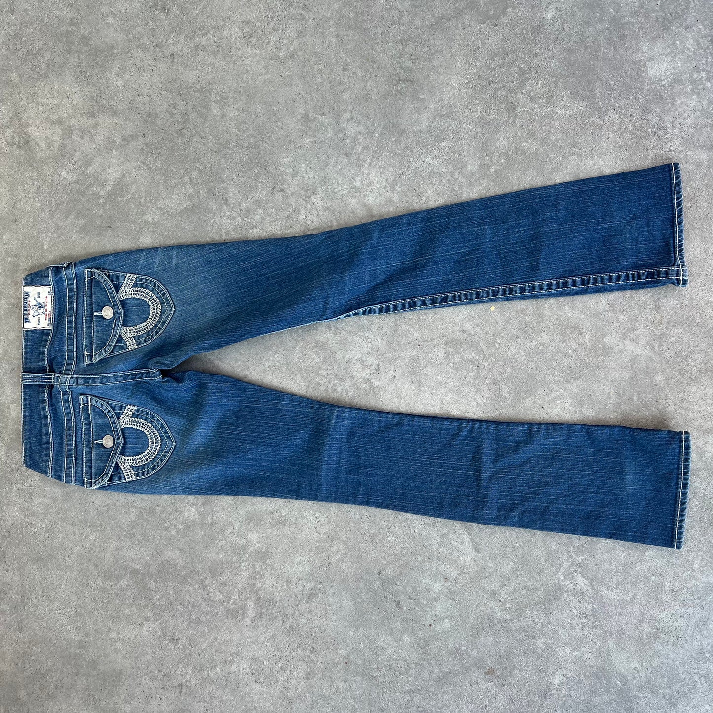 Y2K True Religion Low Rise Flared Denim Jeans