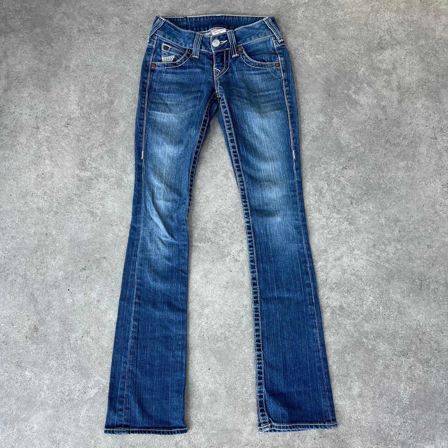 Y2K True Religion Low Rise Flared Denim Jeans