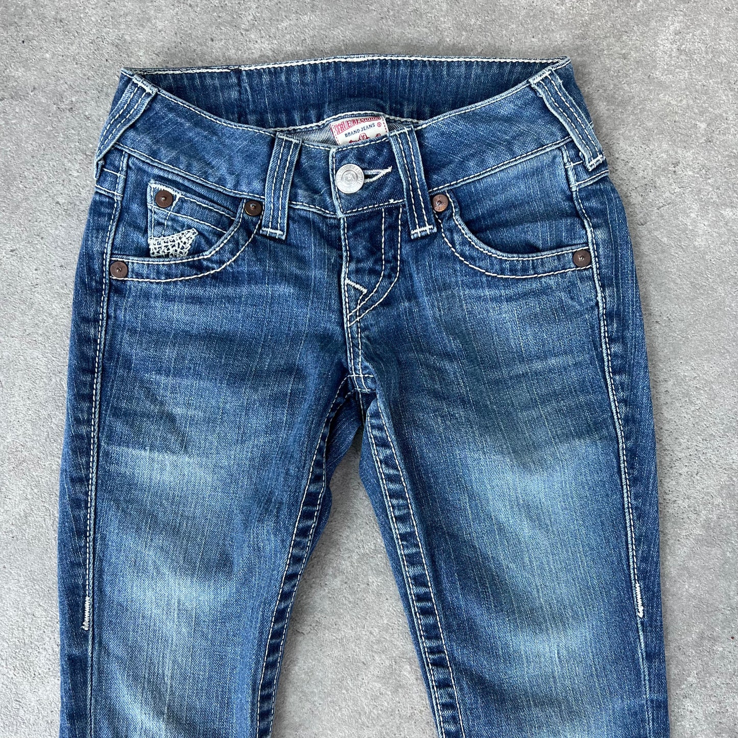 Y2K True Religion Low Rise Flared Denim Jeans