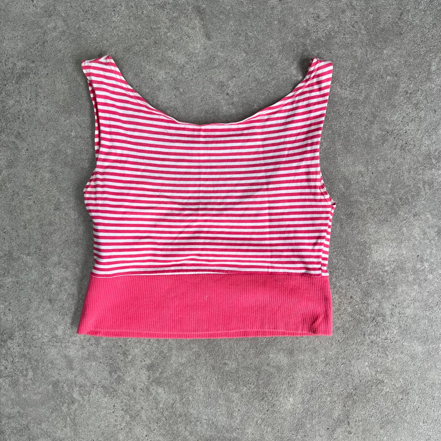 90s Pink Stripey Ferre Top