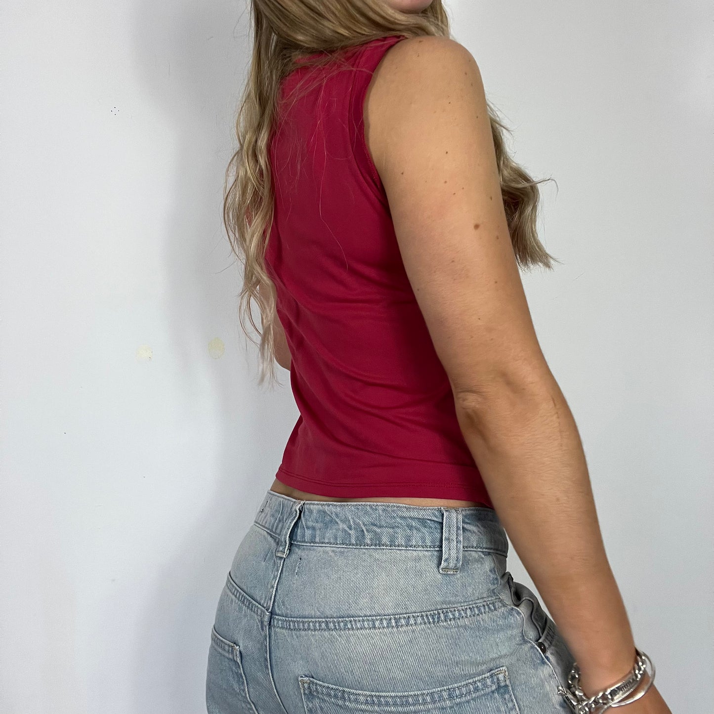 00s vintage graphic print vest top - Size S