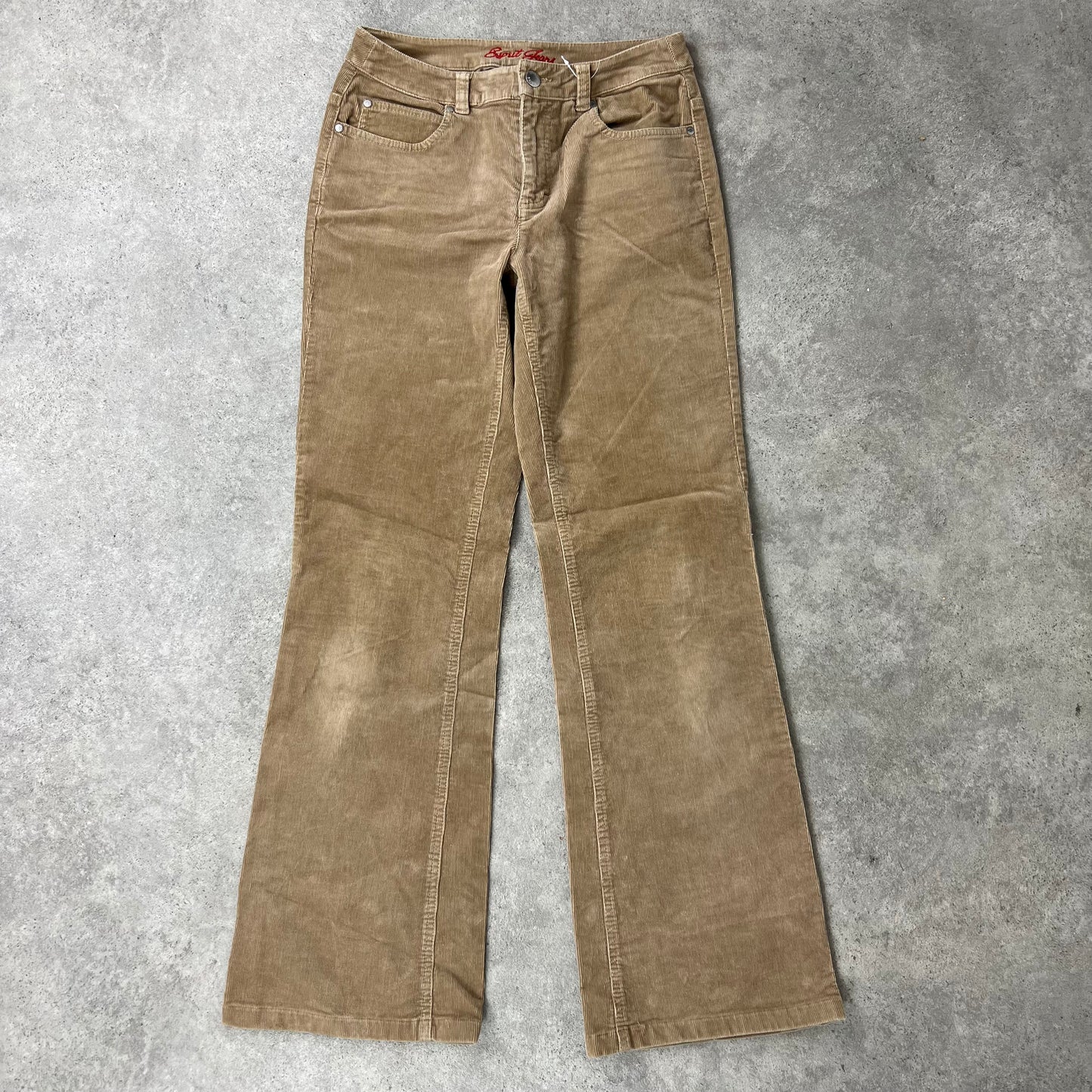 ESPIRIT beige brown corduroy flares