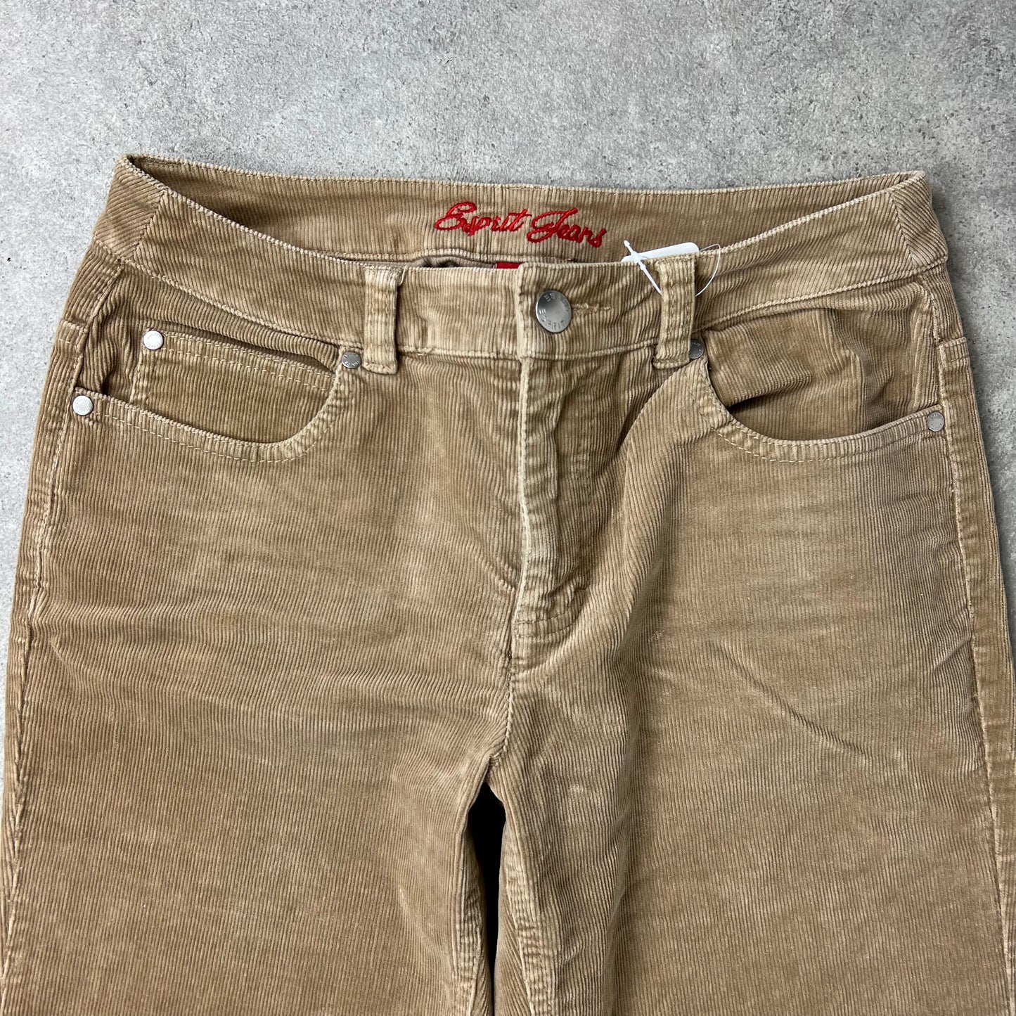 ESPIRIT beige brown corduroy flares