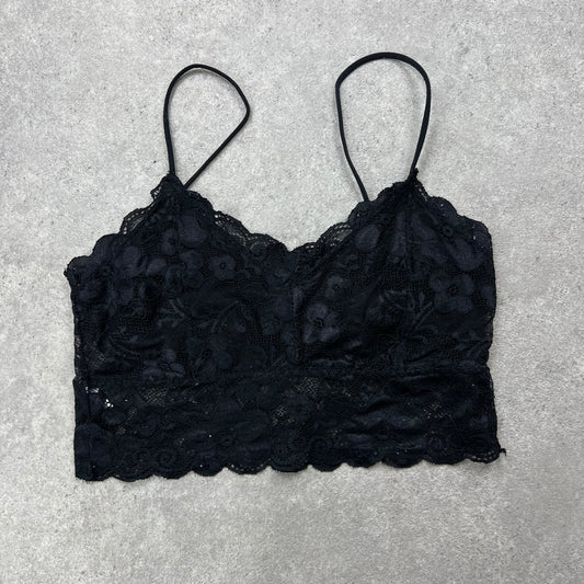 90s lace lingerie bralette top