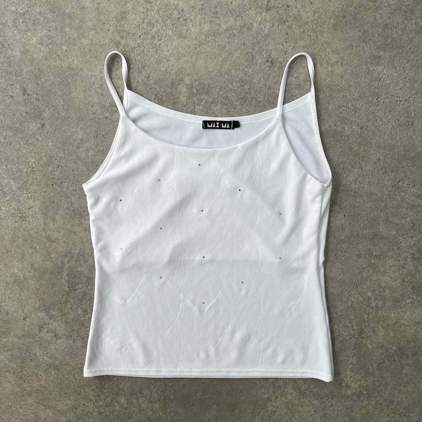 White vest top