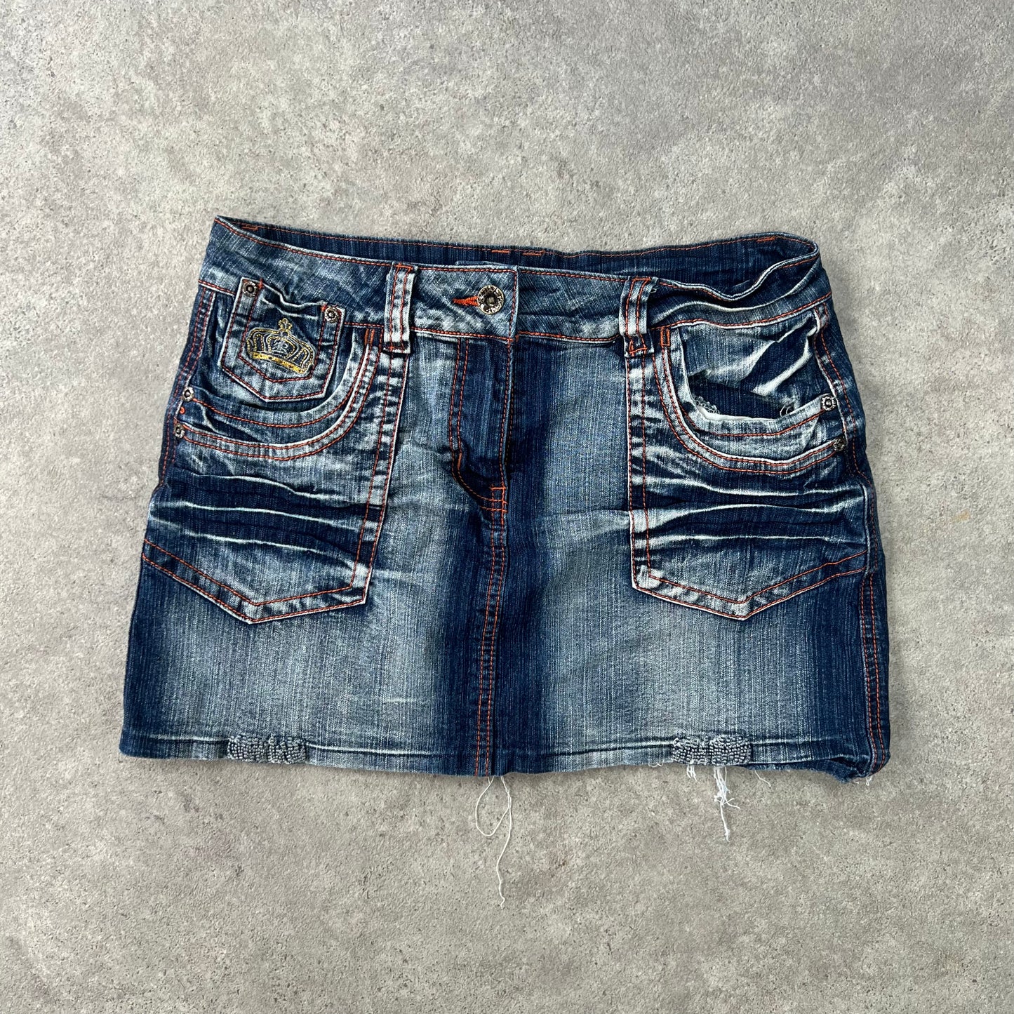 Dark Denim Mini Skirt