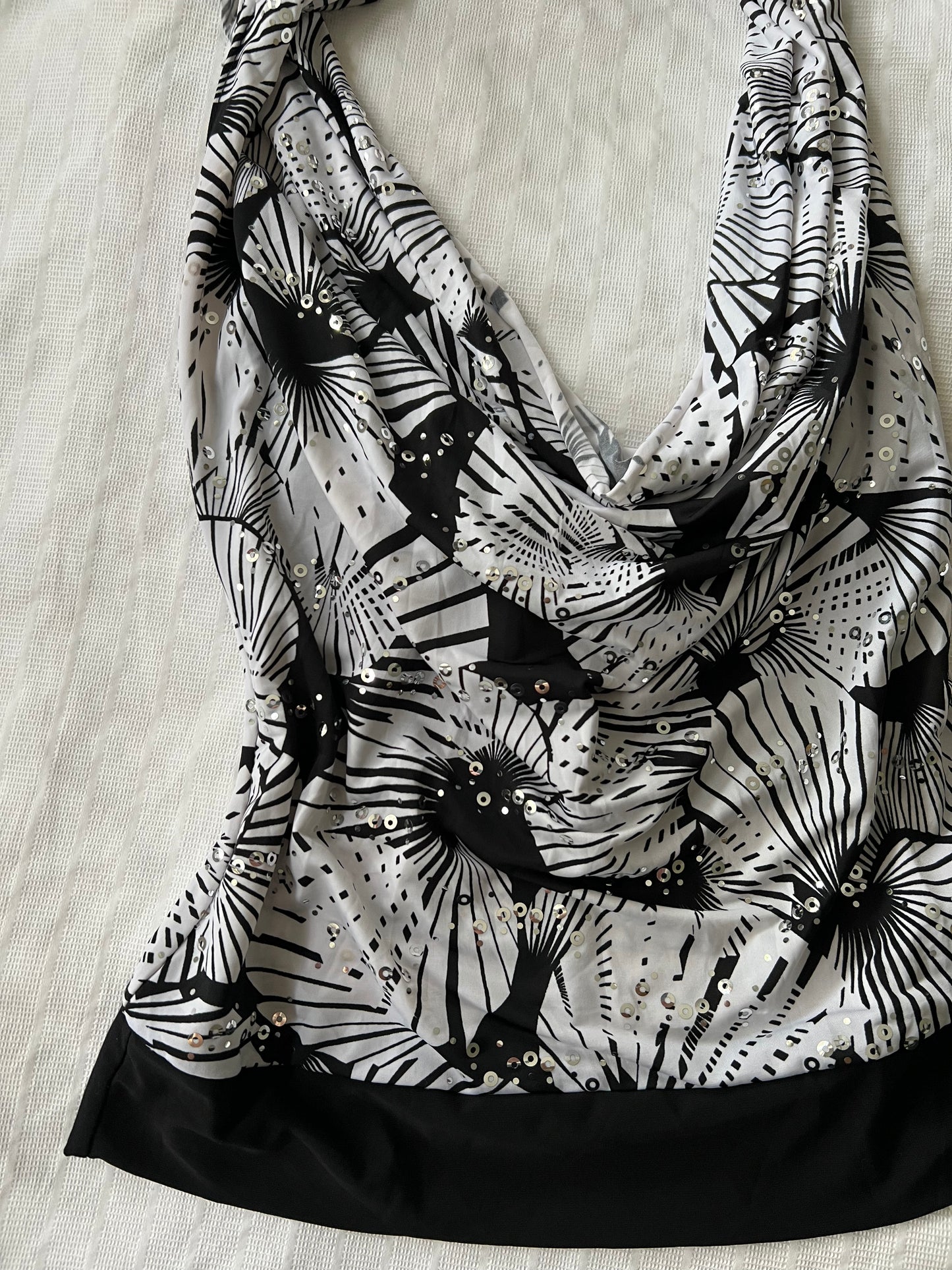 00s cowl neck top - Size S