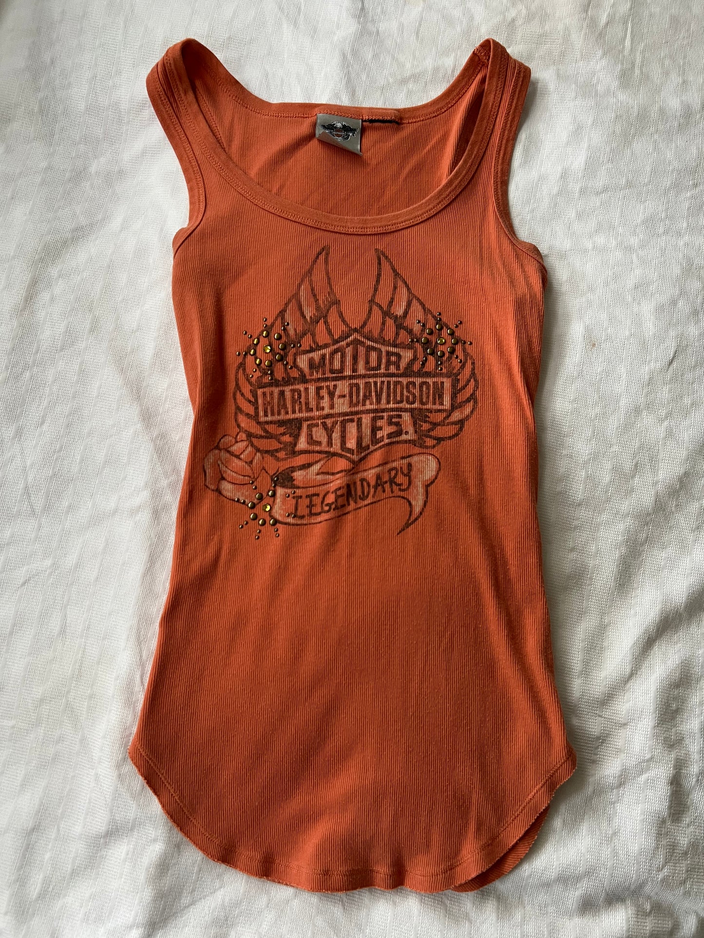 00s vintage Harley Davidson vest top - Size S/M