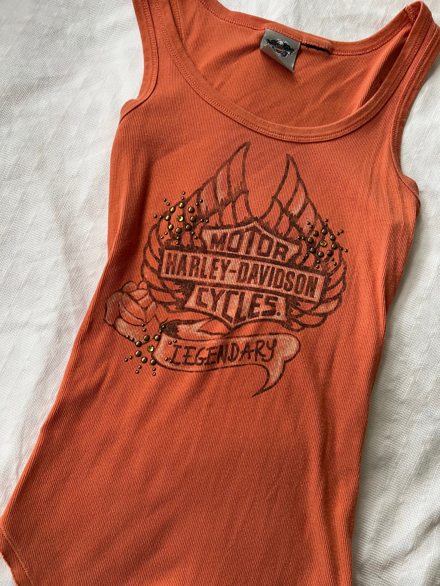 00s vintage Harley Davidson vest top - Size S/M