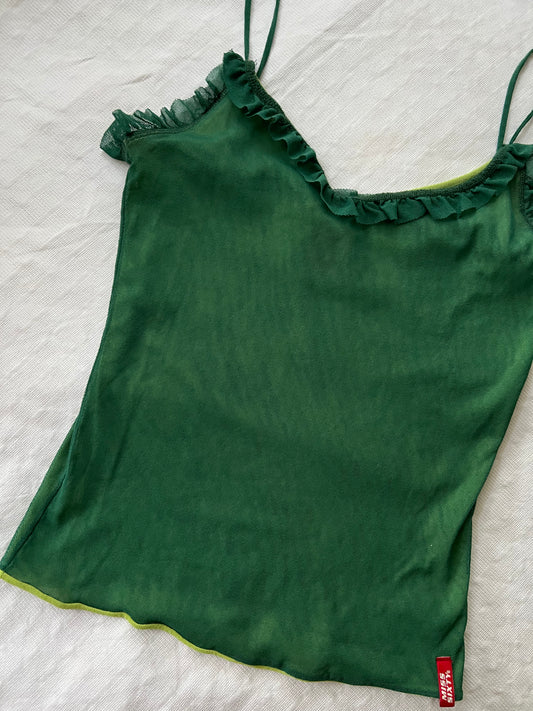 Y2K Miss Sixty Mesh Vest - S