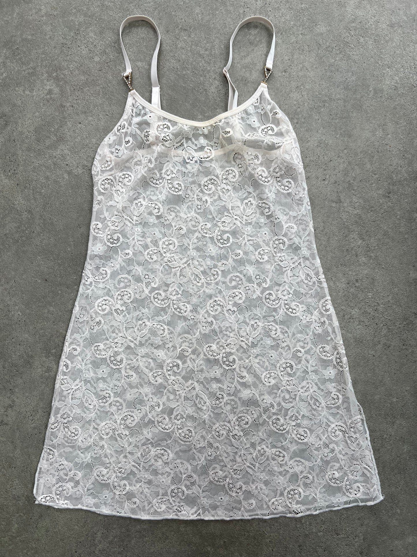 90s Lace lingerie dress - S/M