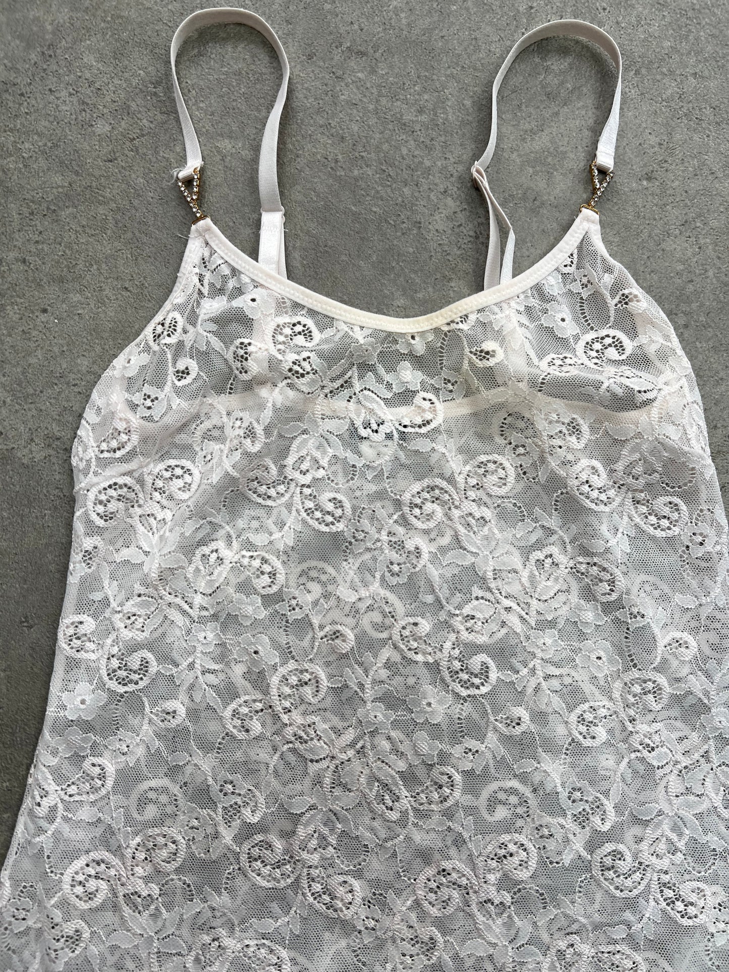 90s Lace lingerie dress - S/M