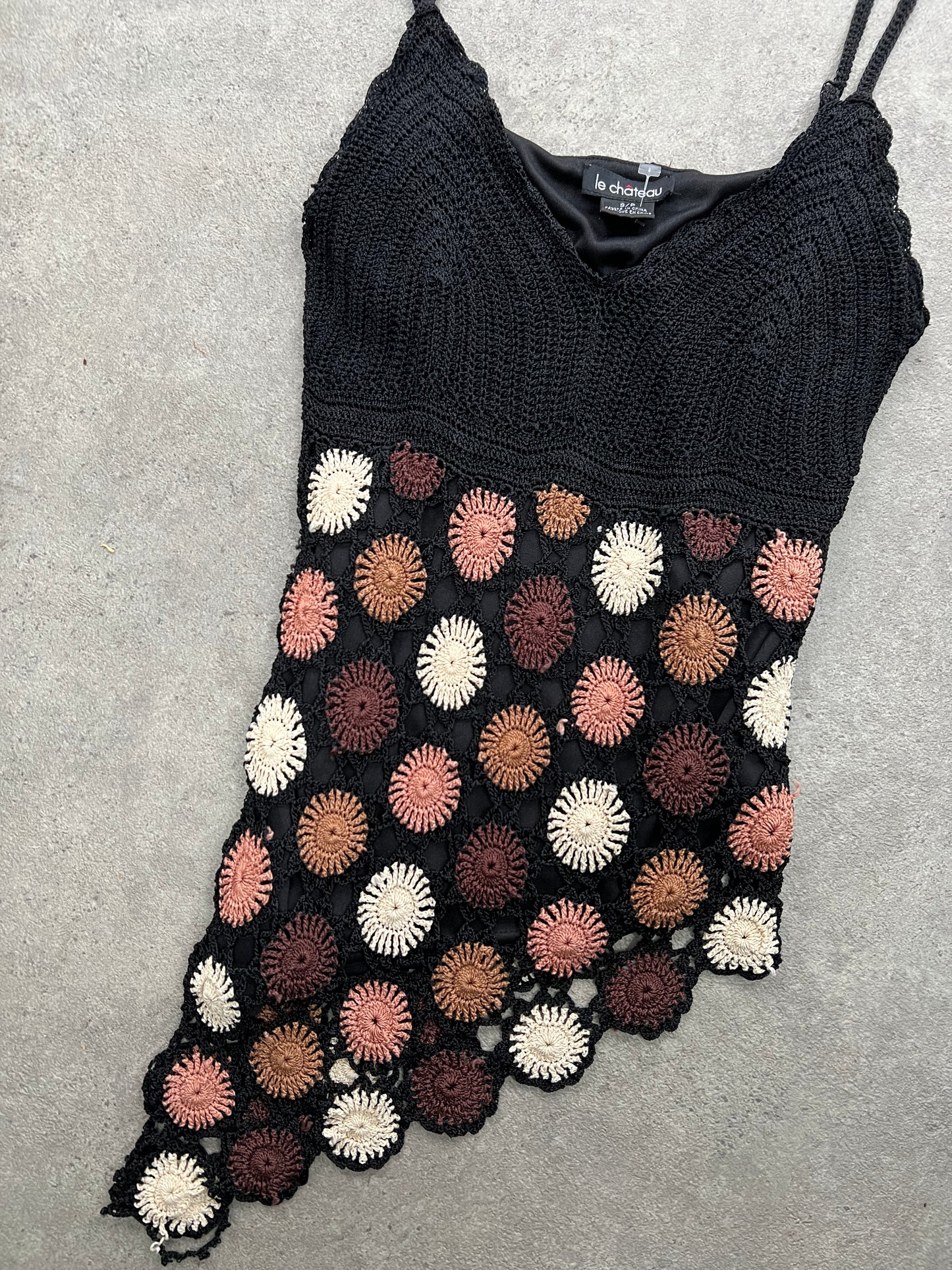 90s crochet cami top - Size S