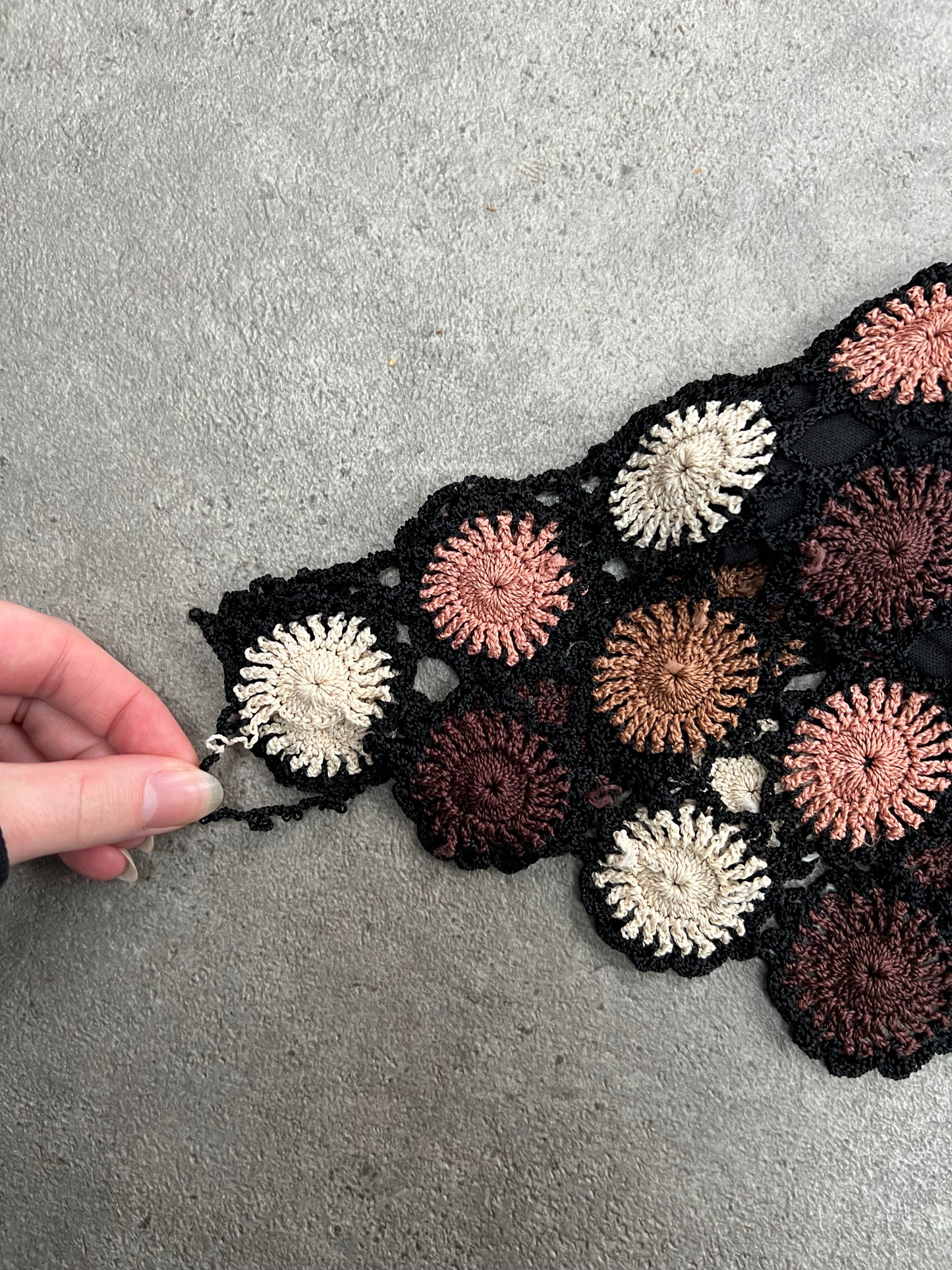 90s crochet cami top - Size S