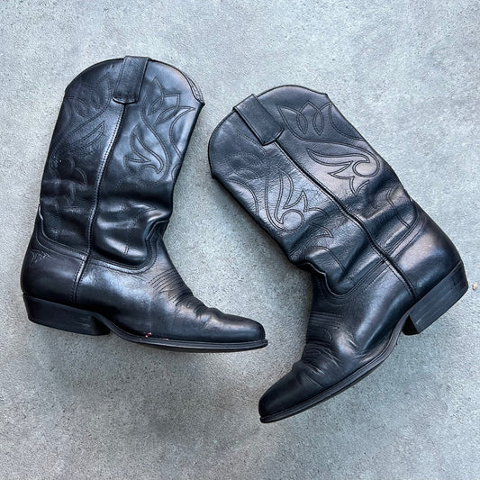 Real Leather Cowboy Boots Size UK 5