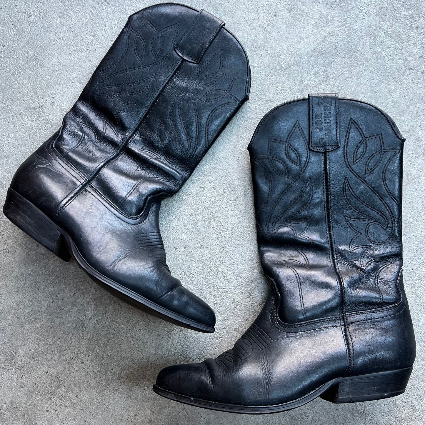 Real Leather Cowboy Boots Size UK 5