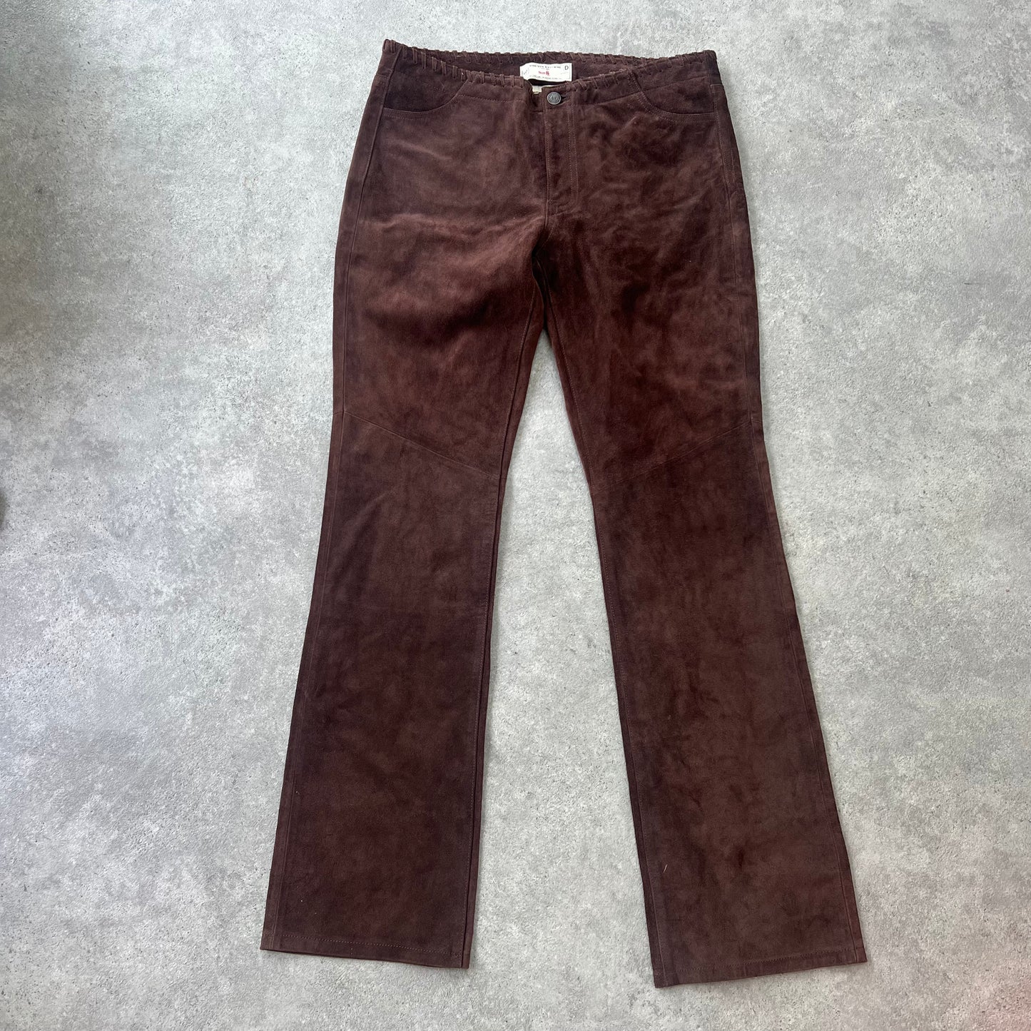 FINISH - 90s Brown Suede Trousers