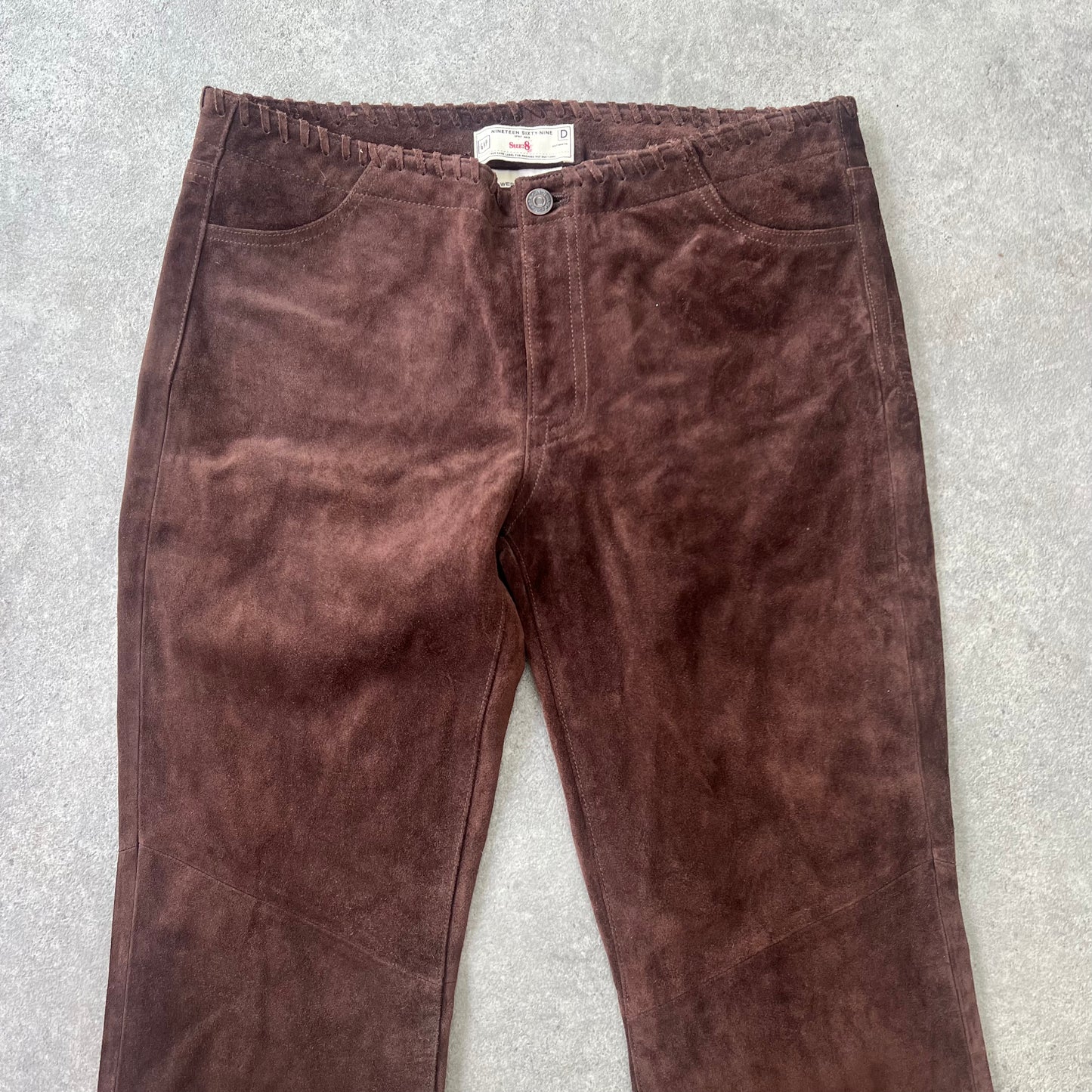 FINISH - 90s Brown Suede Trousers