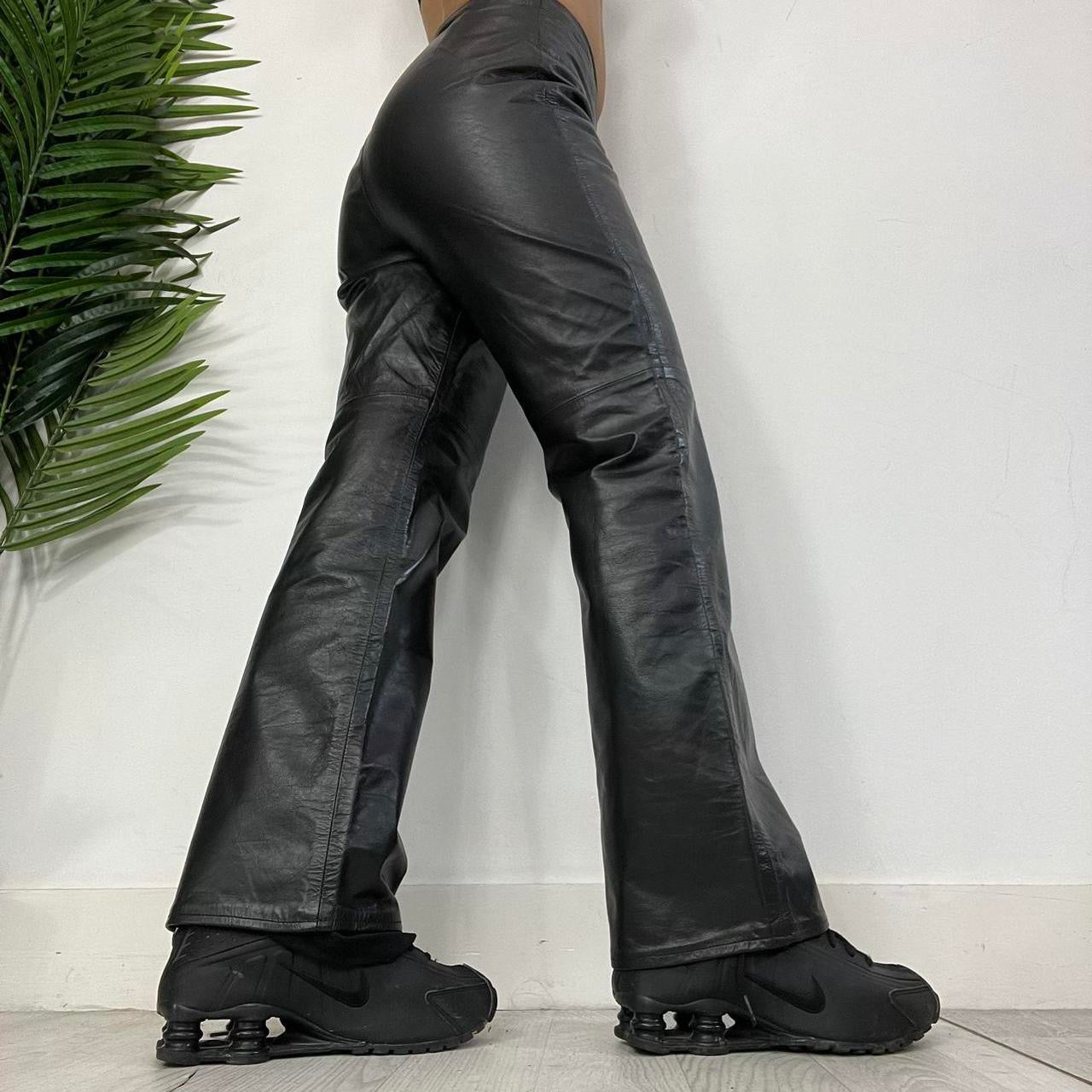 90s Vintage Leather Trousers