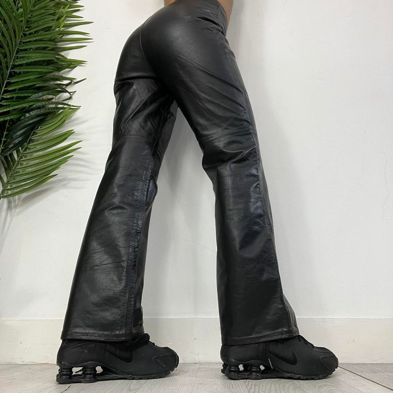 90s Vintage Leather Trousers