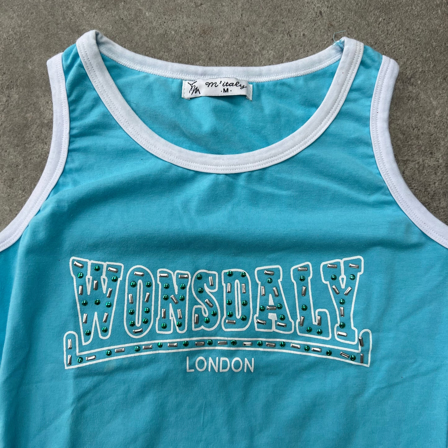 Lonsdale style blue vest