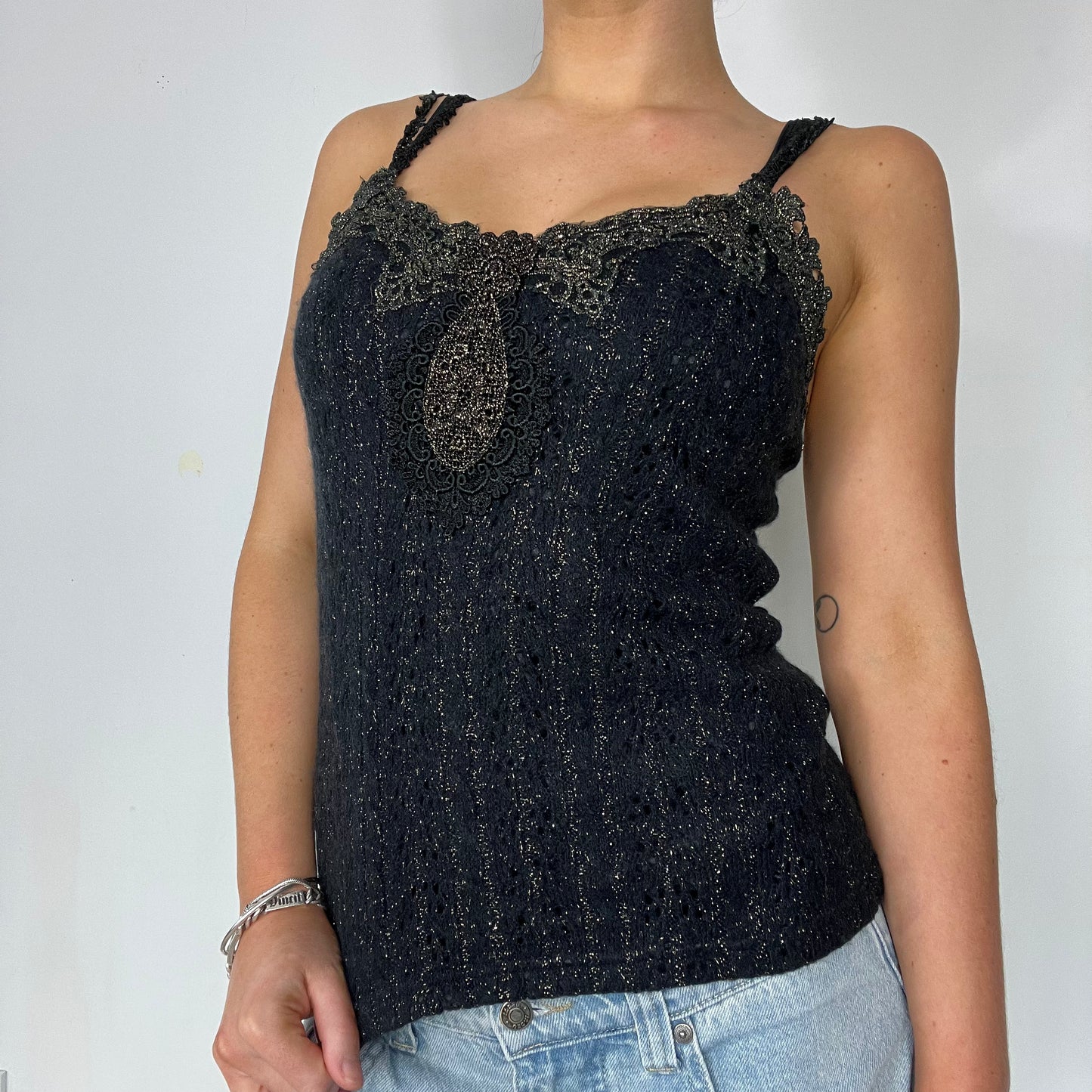 Y2K vintage knit cami top - Size s/m