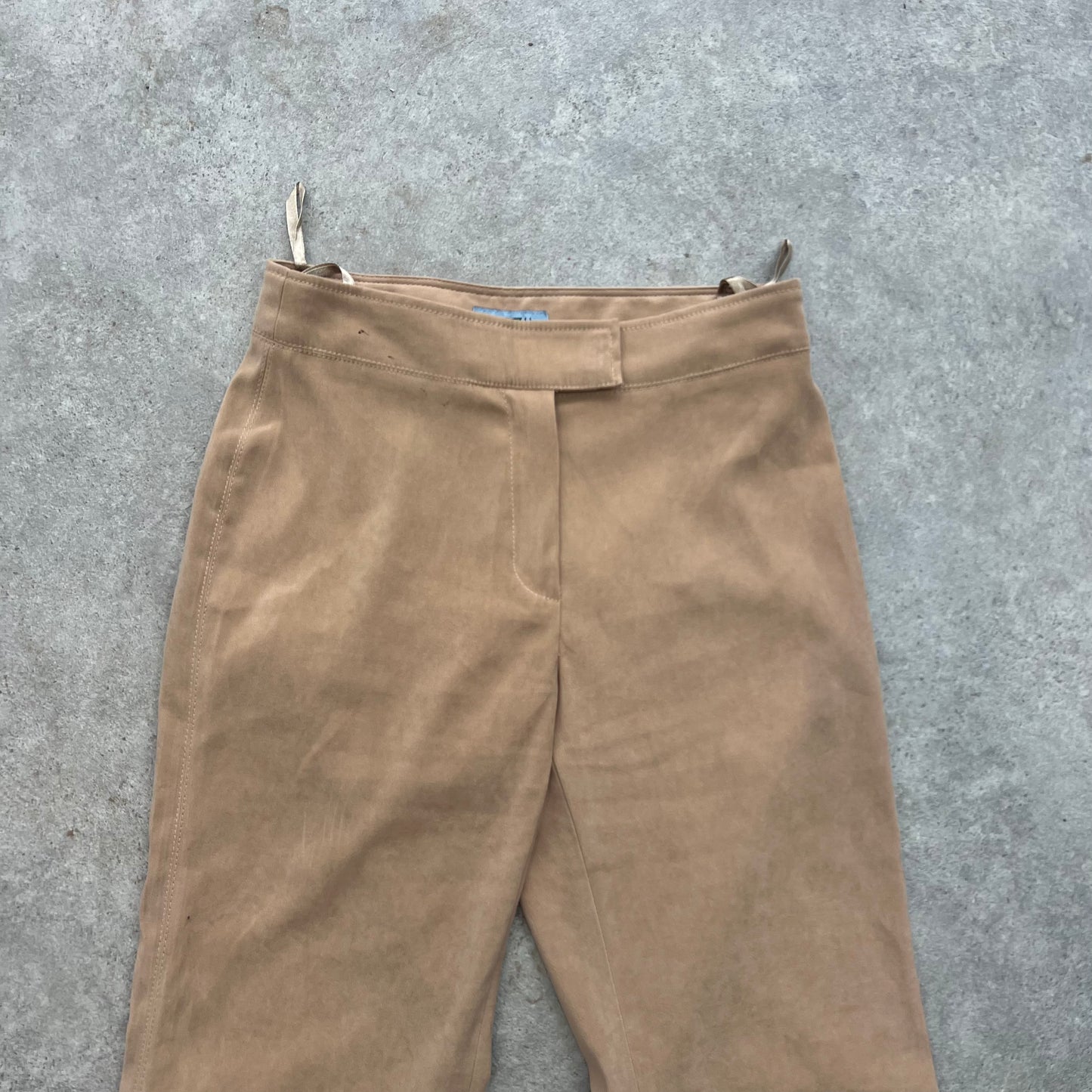 90s Beige Straight Leg Trousers